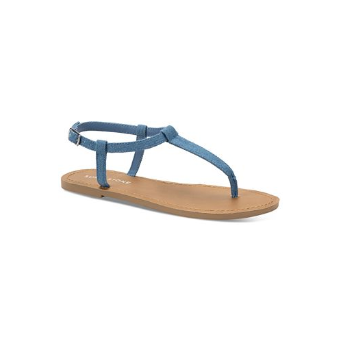 Sun + Stone Womens Krisleyy T Strap Thong Flat Sandals