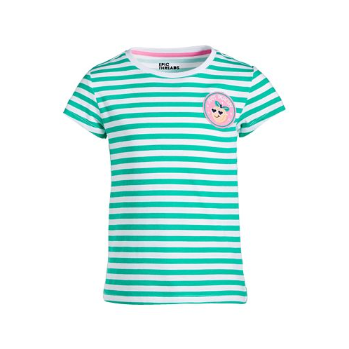 Epic Threads Toddler & Little Girls Peachy Patch Striped T-Shirt