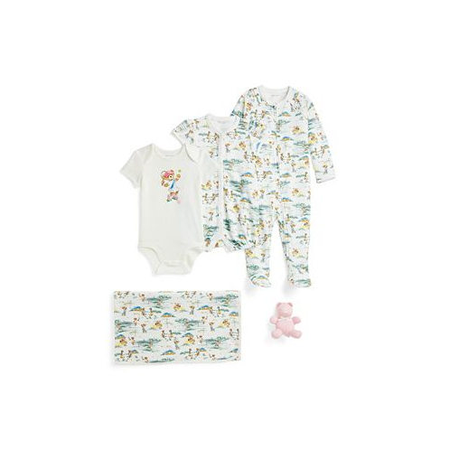 Polo Ralph Lauren Baby Girls Polo Bear Cotton Gift Set 5 Piece