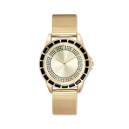 I.N.C. International Concepts Womens Gold-Tone Mesh Bracelet Watch 36mm