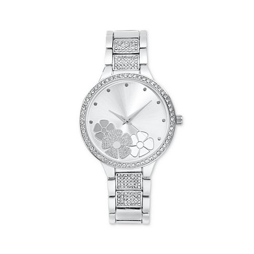 I.N.C. International Concepts Womens Silver-Tone Bracelet Watch 37mm