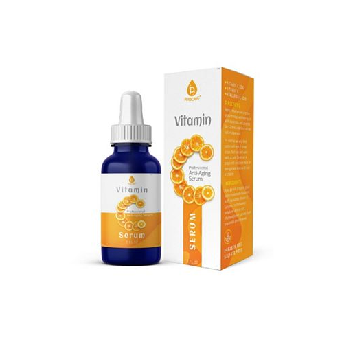 PURSONIC Vitamin C Serum 20% is a high potency Best Organic Anti-Aging Moisturizer Serum for Face Neck & DAⓒcollete and Eye Treatment ( 4 fl. oz)