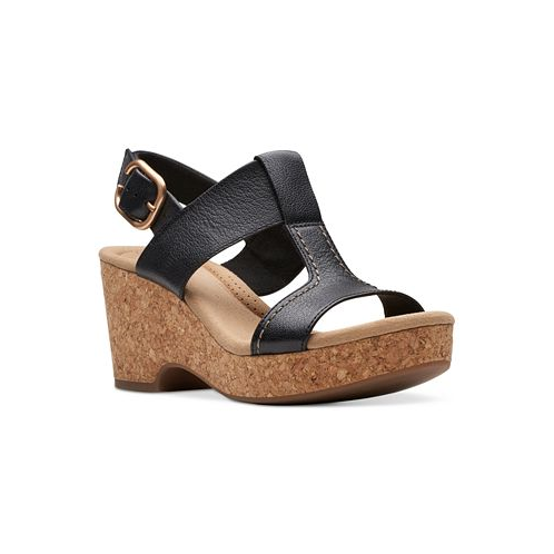 Clarks Giselle Style Wedge Heel Platform Sandals