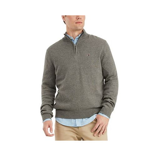 Tommy Hilfiger Mens Big & Tall Quarter-Zip Sweater