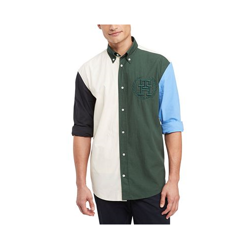 Tommy Hilfiger Mens Colorblocked Shirt