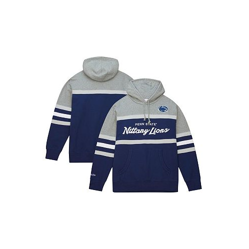Mitchell & Ness Mens Navy Penn State Nittany Lions Head Coach Pullover Hoodie