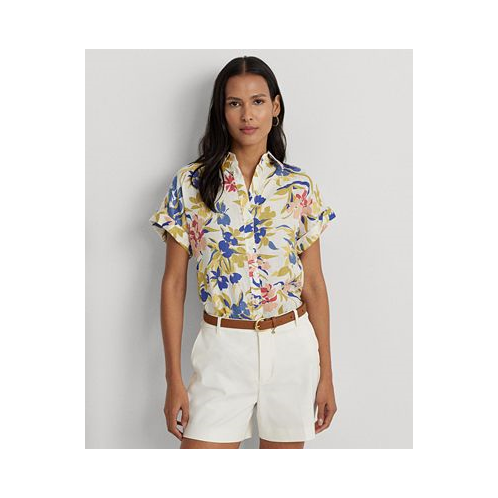 POLO Ralph Lauren Womens Floral Short-Sleeve Shirt