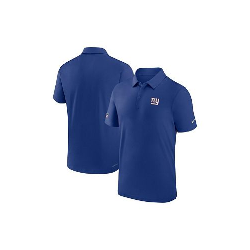Nike Mens Royal New York Giants Sideline Coaches Dri-FIT Polo Shirt