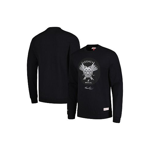 Mitchell & Ness Mens Bruce Lee Black Legacy Pullover Sweatshirt