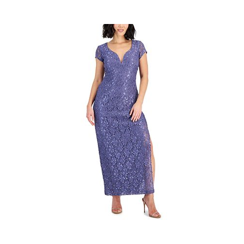 Connected Petite Lace Wired V-Neck Maxi Dress