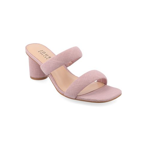 Journee Collection Womens Aniko Tru Comfort Double Strap Block Heel Sandals