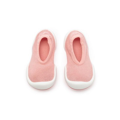 Komuello Infant Girl Breathable Washable Non-Slip Sock Shoes Flat - Pastel Pink