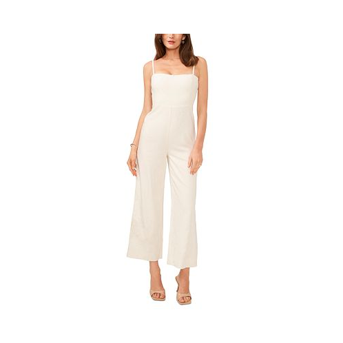 1.STATE Womens Square-Neck Sleeveless Jumpsuit