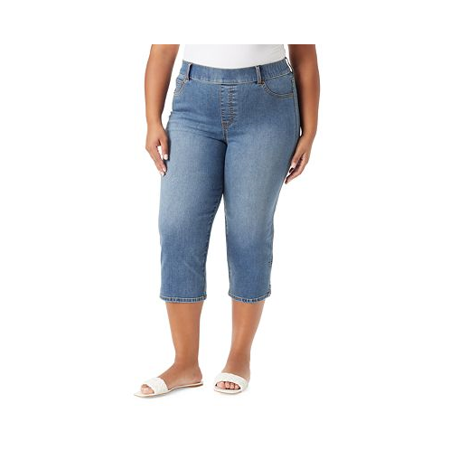 Gloria Vanderbilt Plus Size Shape-Effect High-Rise Capri Jeans