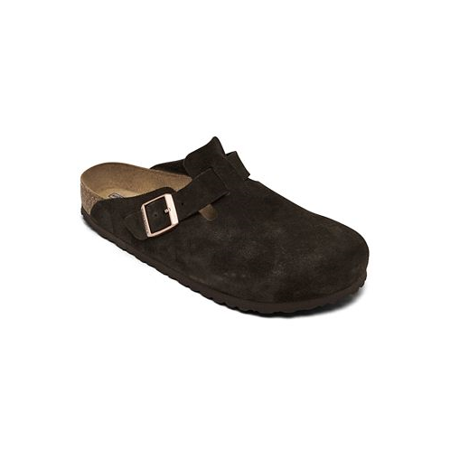 Birkenstock Mens Boston Soft Footbed Suede Leather Clogs from Finish Line