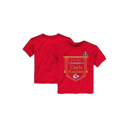 Outerstuff Toddler Boys and Girls Red Kansas City Chiefs Super Bowl LVIII Champions Hometown On Top T-shirt