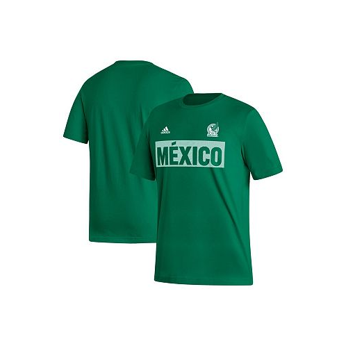Adidas Mens Kelly Green Mexico National Team Culture Bar T-shirt
