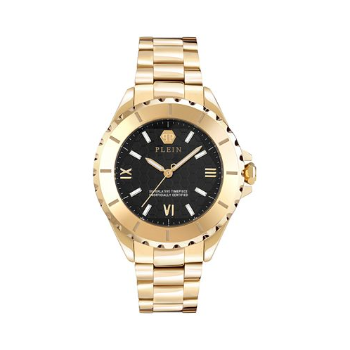Philipp Plein Womens Heaven Gold Ion Plated Stainless Steel Bracelet Watch 38mm