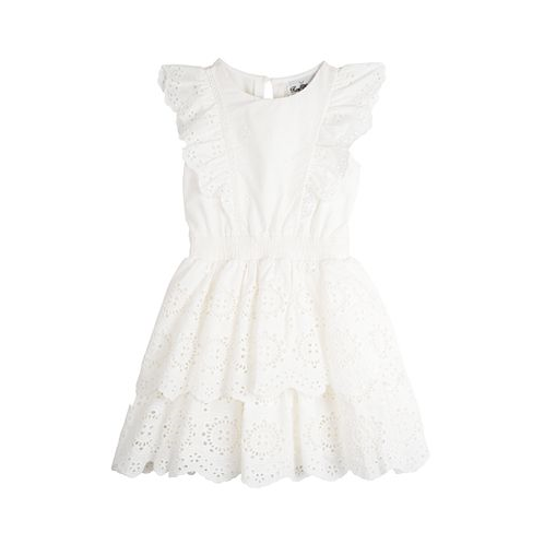 Rare Editions Toddler Girls Tiered Eyelet Casual Dress