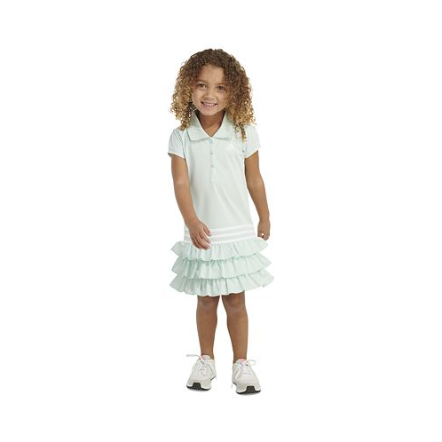 Adidas Little & Toddler Girls Short Sleeve Ruffle Polo Dress