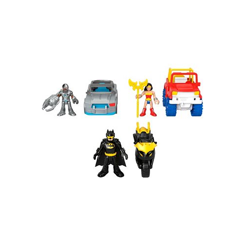 Imaginext DC Super Friends Batman Gift Set with Wonder Woman and Cyborg Preschool Toy 9 Piece