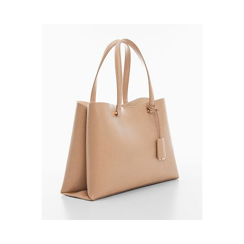 MANGO Womens Dual Compartment Shopper Bag