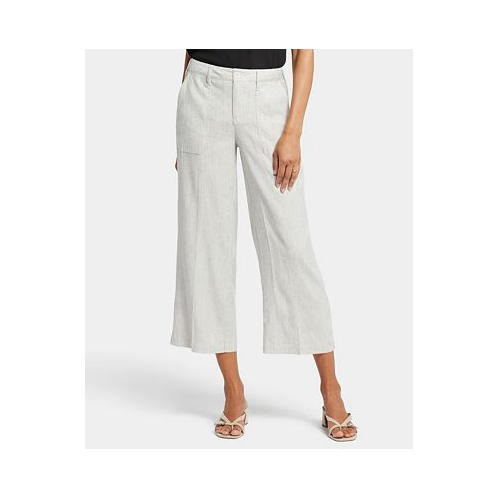NYDJ Womens Wideleg Cargo Cropped Length Pants