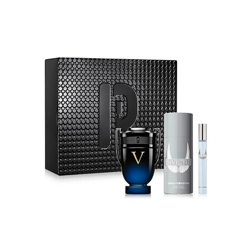 Rabanne Mens 3-Pc. Invictus Victory Elixir Parfum Gift Set