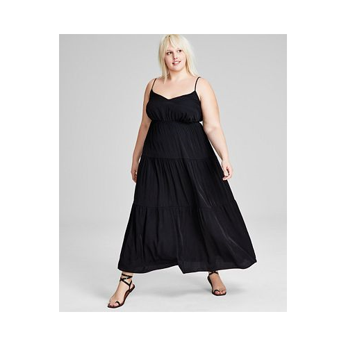 And Now This Trendy Plus Size Tiered Maxi Dress