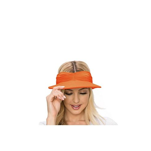 Haute Edition Womens Ruched Stretchy Headband Sun Visor Hat