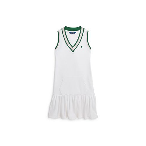 Polo Ralph Lauren Big Girls Cricket-Stripe Cotton Terry Dress