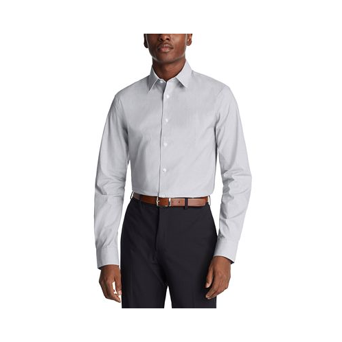 Calvin Klein Mens Slim-Fit Steel Plus Dress Shirt