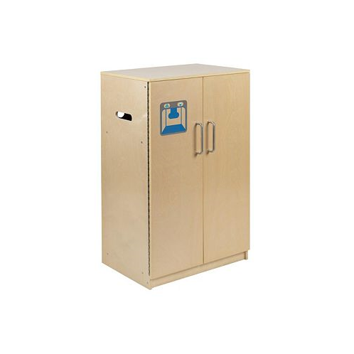 EMMA+OLIVER Childrens Wood Refrigerator For Commercial Or Home Use - Kid Friendly Design
