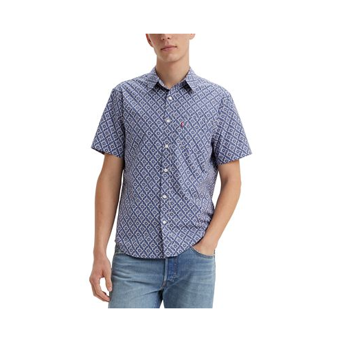 Levis Mens Classic 1 Pocket Short Sleeve Regular Fit Shirt