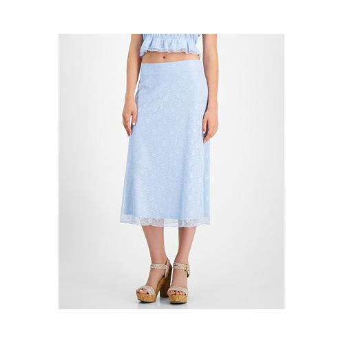 Self Esteem Juniors Lace-Overlay Slip Skirt