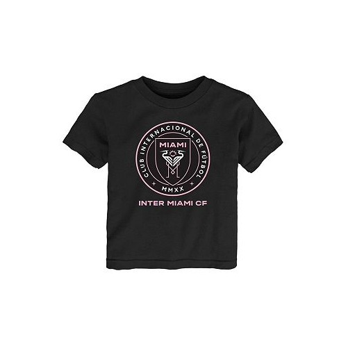 Outerstuff Toddler Boys and Girls Black Inter Miami CF Primary Logo T-shirt