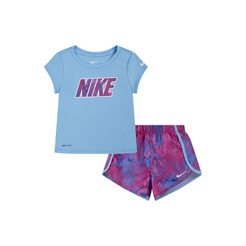 Nike Toddler Girls Dri-FIT Short Sleeve Tee and Shorts Set