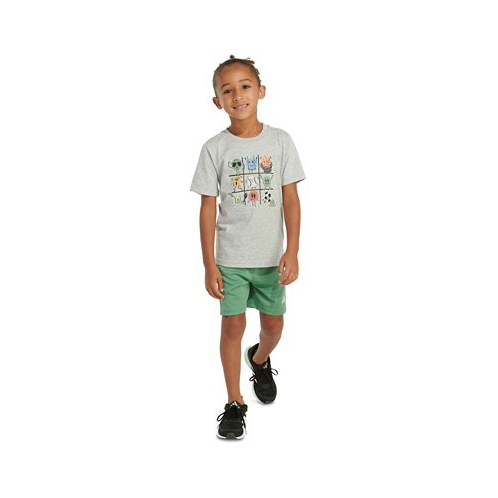 Adidas Toddler & Little Boys Graphic Cotton T-Shirt & Shorts 2 Piece Set
