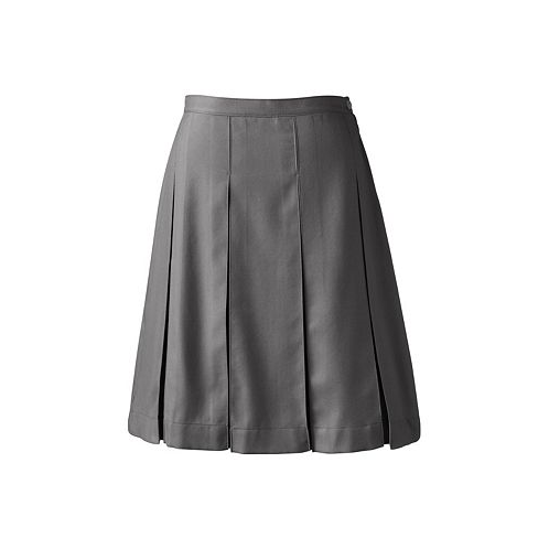 Lands End Plus Size School Uniform Box Pleat Skirt Top of Knee