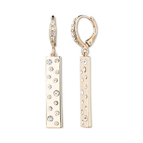 Givenchy Gold-Tone Crystal Scattered Linear Drop Earrings