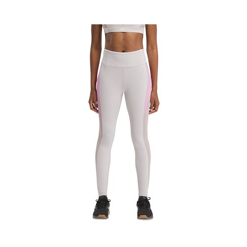 Reebok Womens Active Lux High-Rise Colorblocked Tights