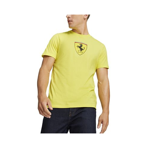 Puma Mens Ferrari Race Big Shield Short Sleeve Graphic T-Shirt