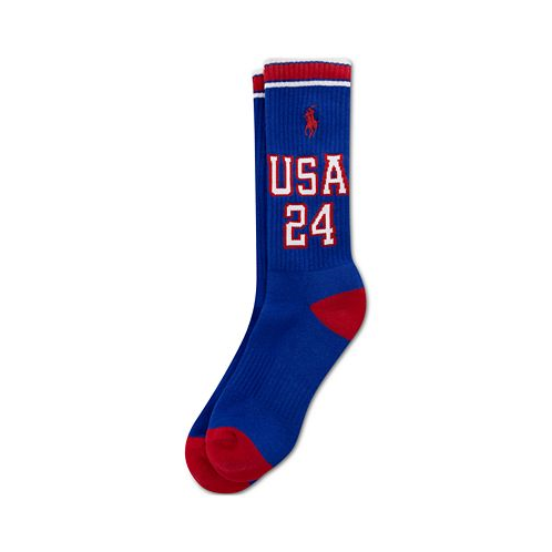 Polo Ralph Lauren Mens Olympic Village USA Crew Socks