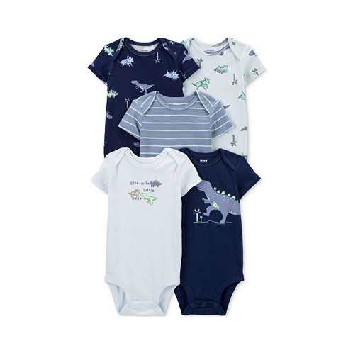 Carters Baby Boys and Baby Girls 5-Pc. Short Sleeve Bodysuits Set