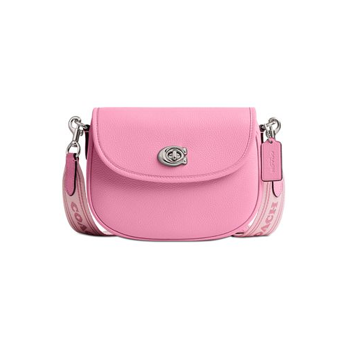 COACH Willow Saddle Bag with Interchangeable Leather and Web Strap