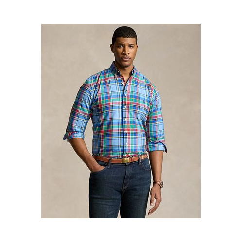 Polo Ralph Lauren Mens Big & Tall Plaid Cotton Oxford Shirt
