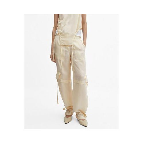 MANGO Womens Lyocell Cargo Trousers