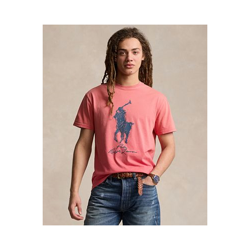 Polo Ralph Lauren Mens Classic-Fit Big Pony Jersey T-Shirt