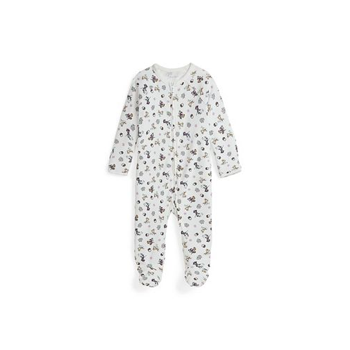 Polo Ralph Lauren Baby Girls Polo Bear Cotton Footed Coverall