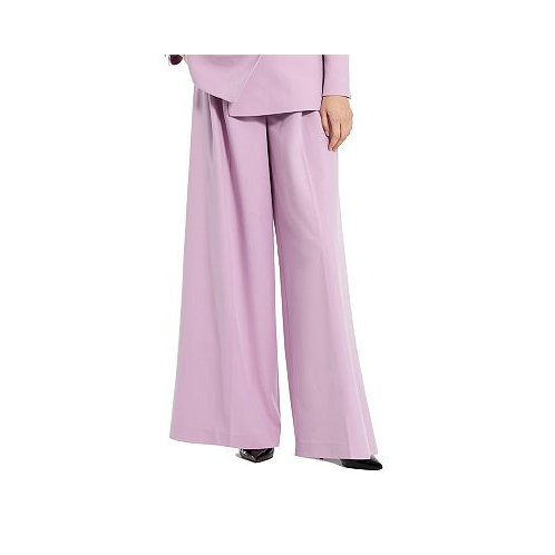 Mac Duggal Womens Classic Crepe Wide Leg Work Trousers